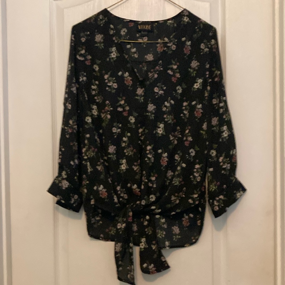 Black, lightweight top